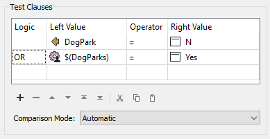 Dog park filtering logic